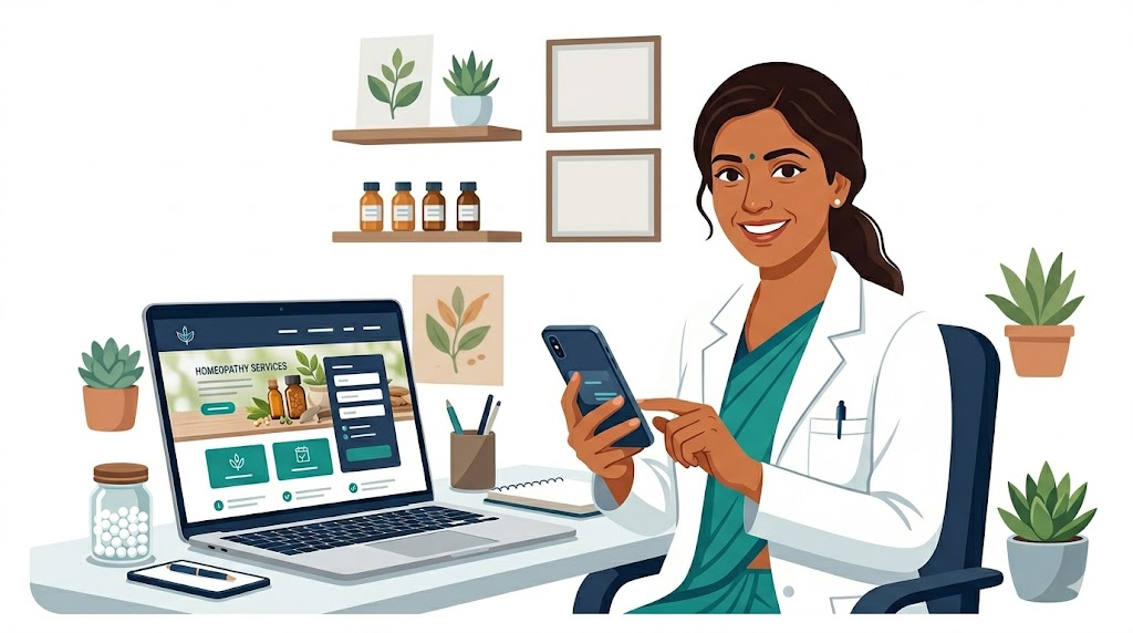Doctor using ClinicSimplify on a smartphone